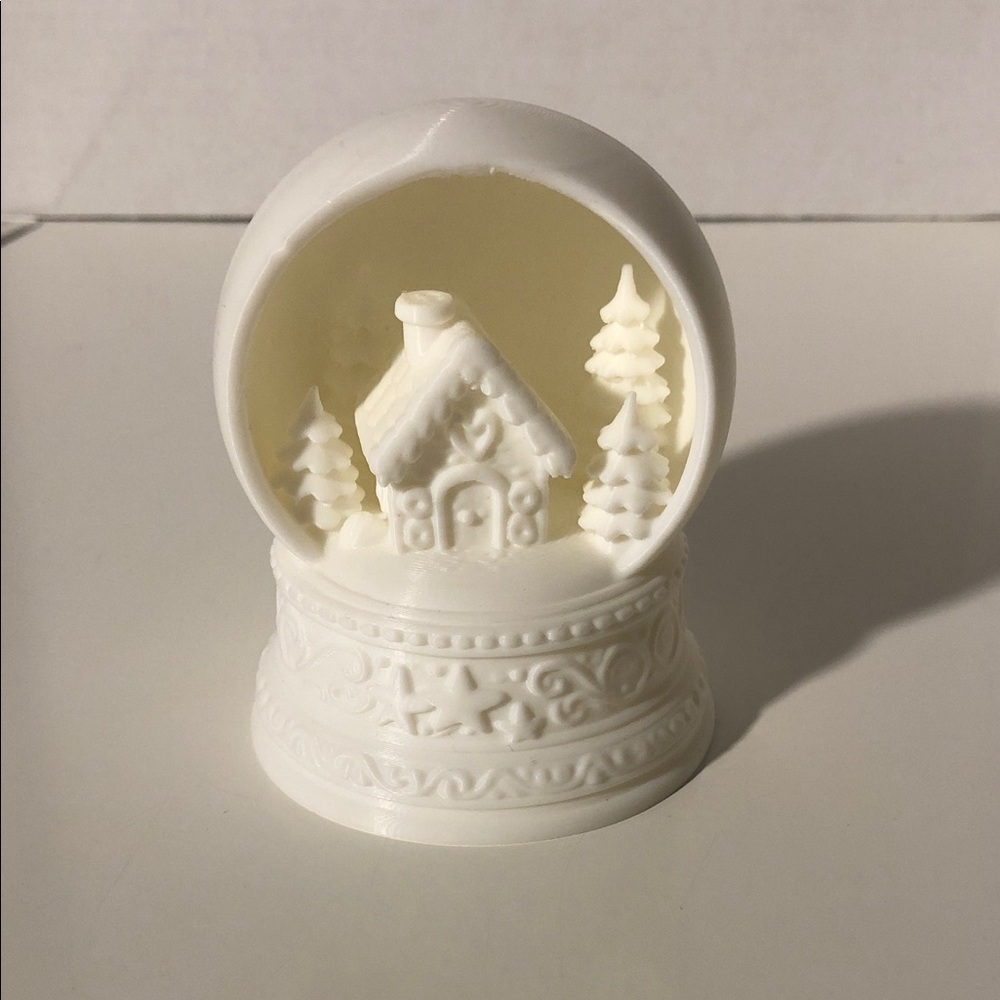 3D Printed Winter Village Snow Globe